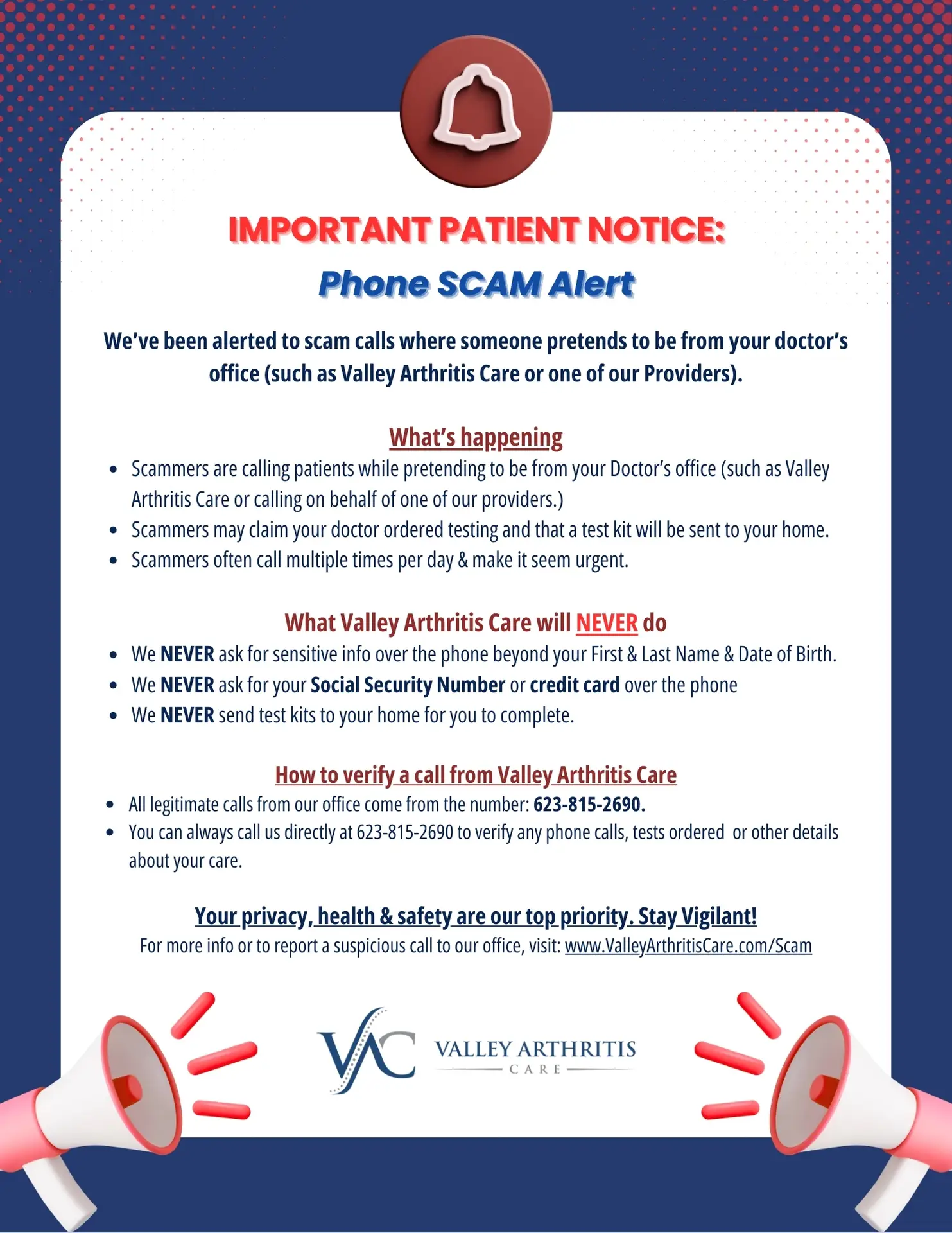 VAC Scam Alert Notice